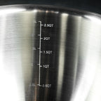 Stainless Mixing Bowl Set with Vacuum Seal Lids, 6-pc