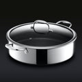 Hybrid Deep Sauté Pan/Chicken Fryer with Lid, 7-Qt