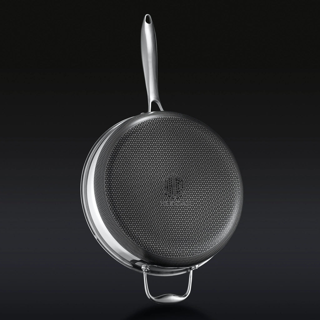 Hybrid Deep Sauté Pan with Lid, 4.5-Qt