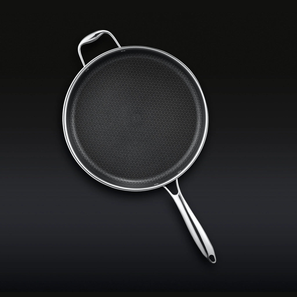 Hybrid Deep Sauté Pan with Lid, 5.5-Qt