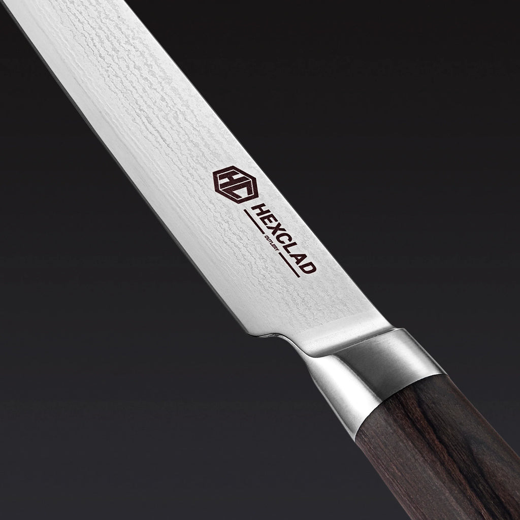 Damascus Steel Steak Knife Set, 8-pc (Espresso)