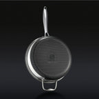 Hybrid Deep Sauté Pan with Lid, 3.3-Qt