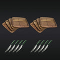 Steak Knife & Bistecca Plate Set, 16-pc (Green)